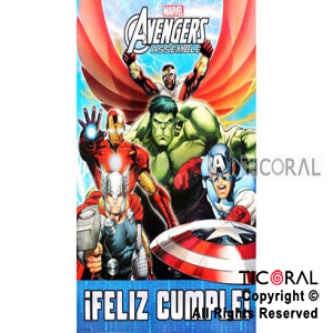 AVENGERS AFICHE FELIZ CUMPLE x 1